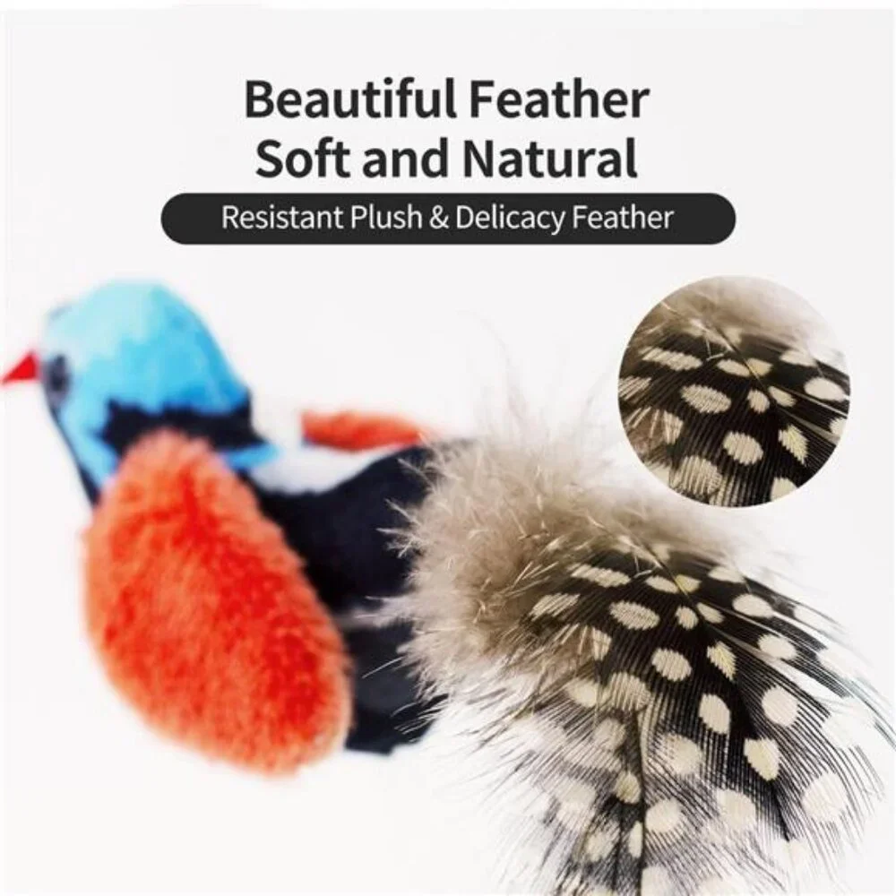 Catnip Cat Toys Boredom Relieve Teeth and Kicking Feather Cat Toys Interactive